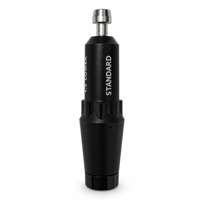 LA Golf compatible driver adapter showing standard setting
