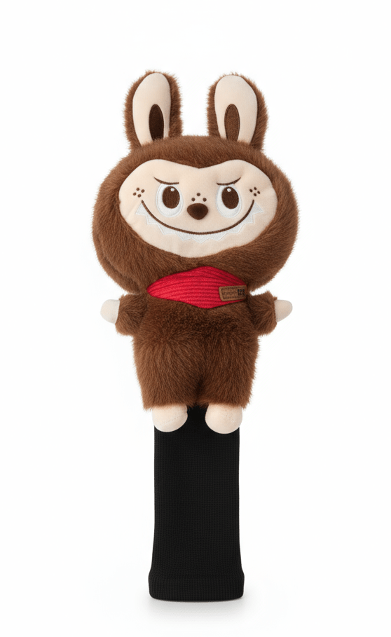 Labubu Golf Club Headcover - Brown - Club Rehab