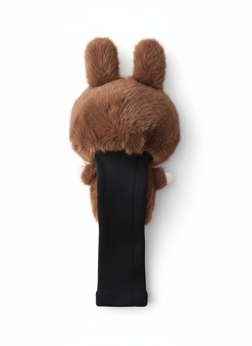Labubu Golf Club Headcover - Brown - Club Rehab