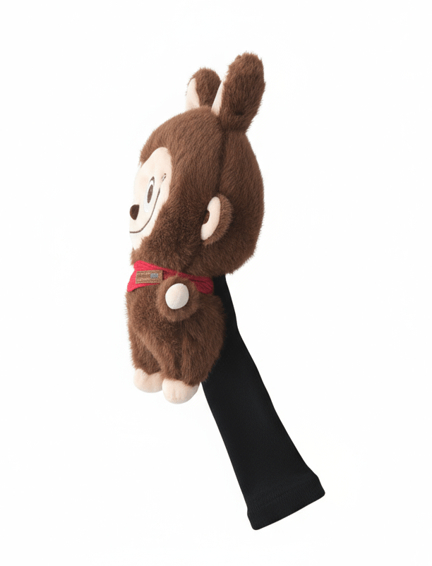 Labubu Golf Club Headcover - Brown - Club Rehab