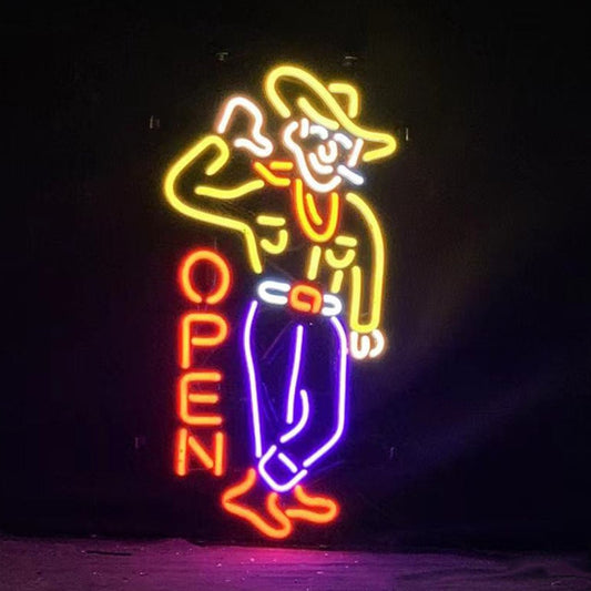 Las Vegas Cowboy Open Neon Signs - Club Rehab