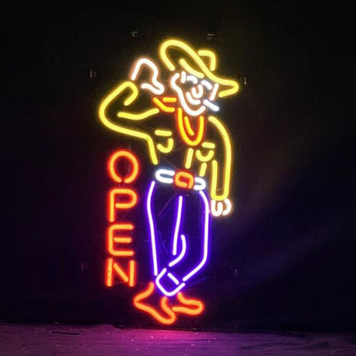 Las Vegas Cowboy Open Neon Signs - Club Rehab