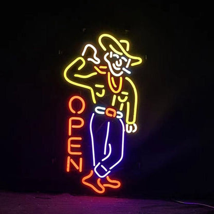 Las Vegas Cowboy Open Neon Signs - Club Rehab