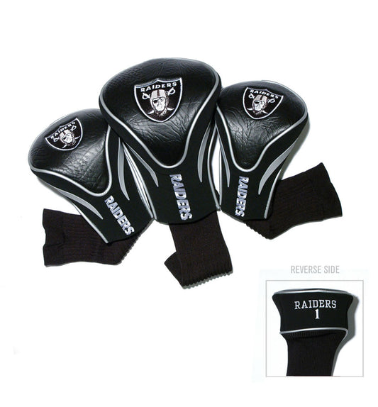 Las Vegas Raiders NFL Contour 3 Pack Headcovers - Club Rehab