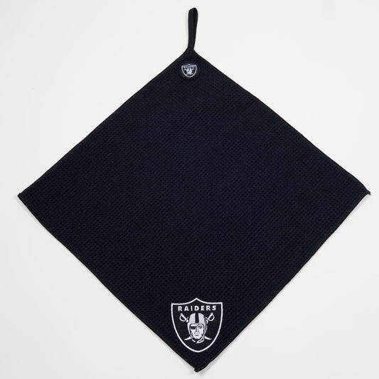 Las Vegas Raiders NFL Magnetic Embroidered Golf Towel – 15" x 15" - Club Rehab