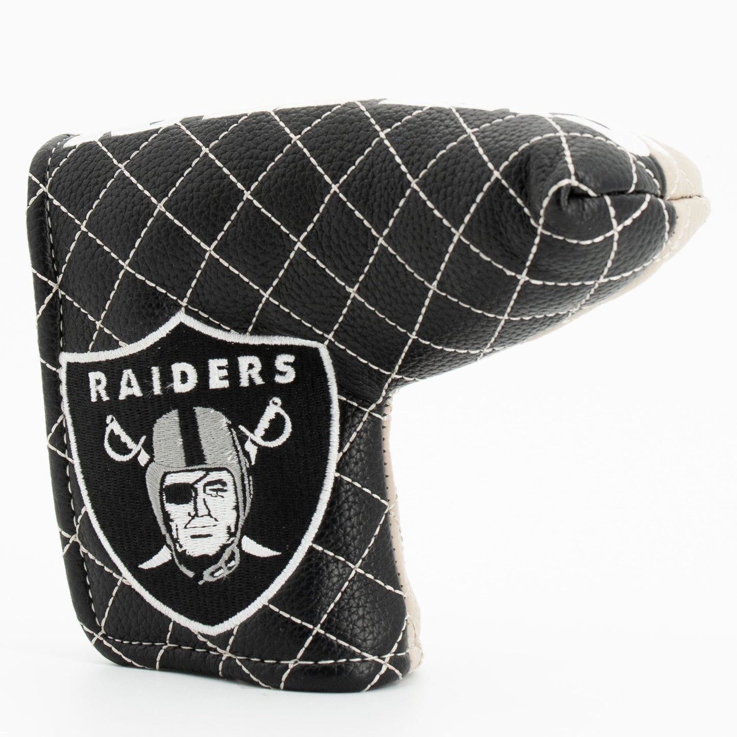 Las Vegas Raiders Quilted Headcovers – Just Win, Baby Collection - Blade Putter Split - Club Rehab