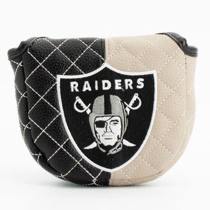 Las Vegas Raiders Quilted Headcovers – Just Win, Baby Collection - Mallet Putter Split - Club Rehab