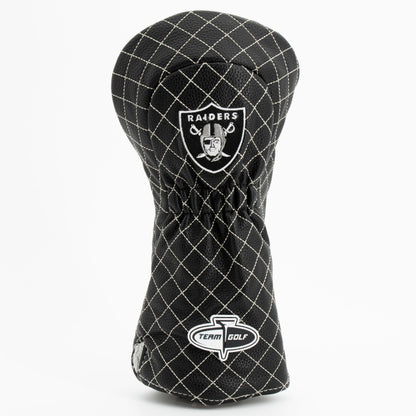 Las Vegas Raiders Solid Driver quilted headcover, back view
