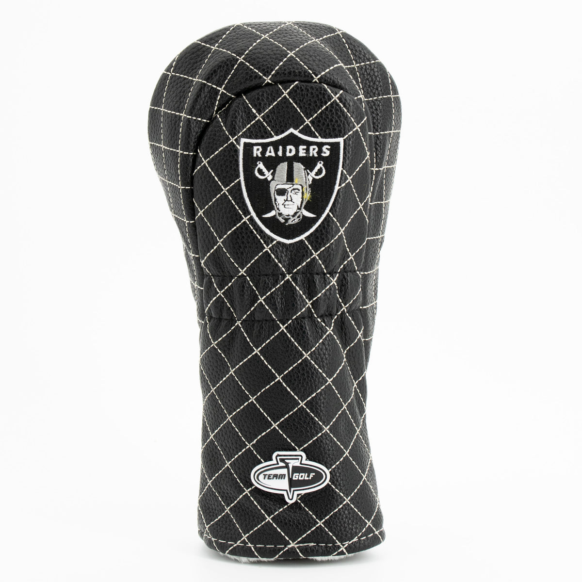 Las Vegas Raiders Solid Fairway quilted headcover, back view