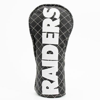 Las Vegas Raiders Solid Fairway quilted headcover, front view