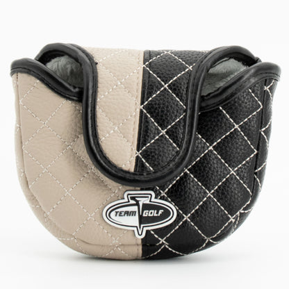 Las Vegas Raiders Split Mallet Putter quilted headcover, back view