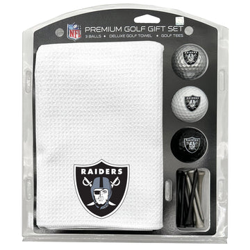 Las Vegas Raiders Golf-Geschenkset mit weißem Mikrofasertuch