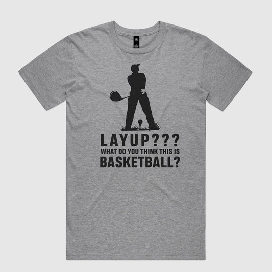Layup? T-Shirt - Grey Small - Club Rehab