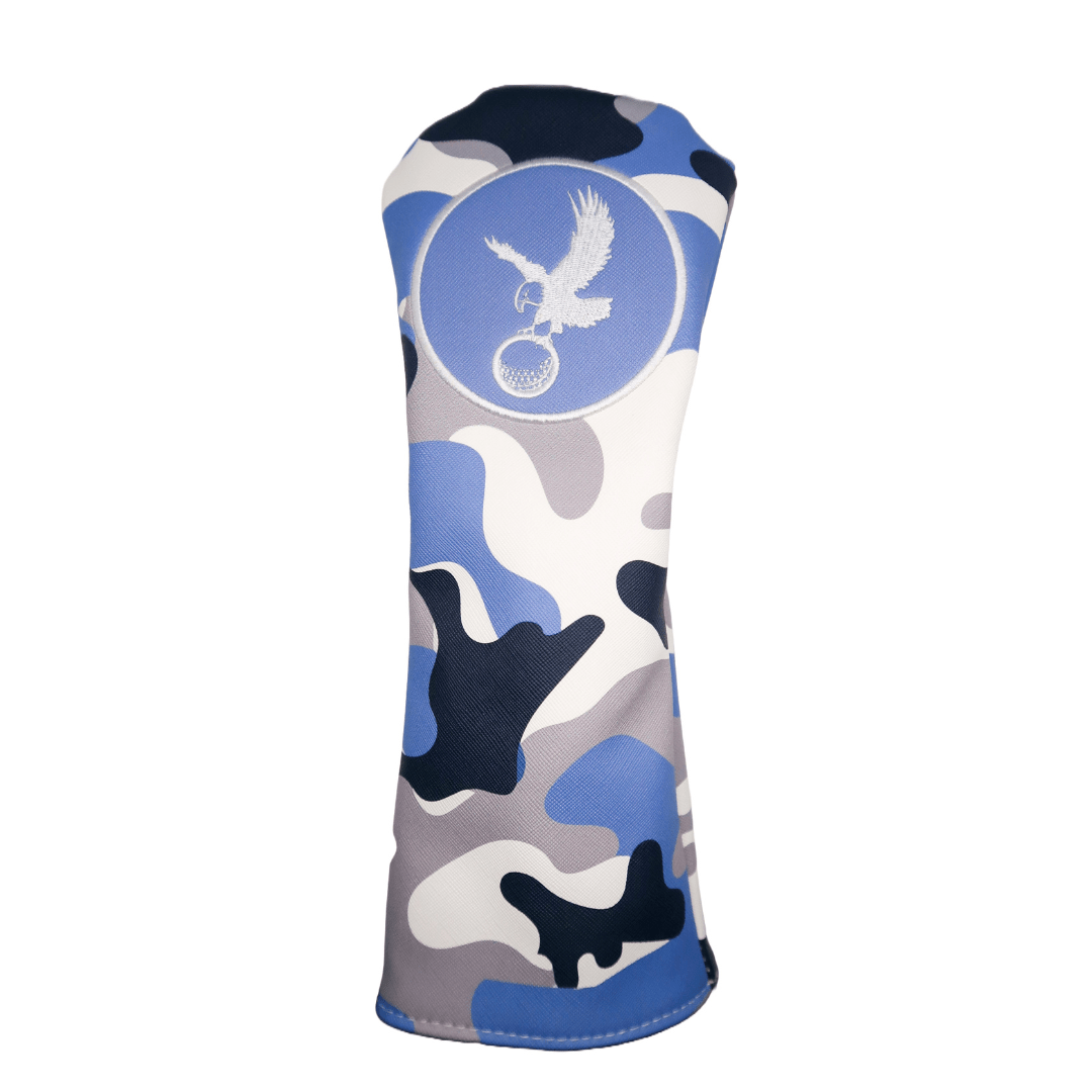 Leather Fairway Wood Headcover - Blue Camo - Club Rehab