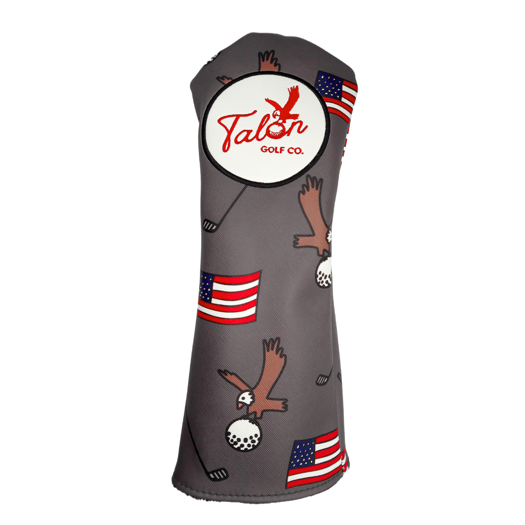 Leather Fairway Wood Headcover - Illustrated Eagle - Club Rehab