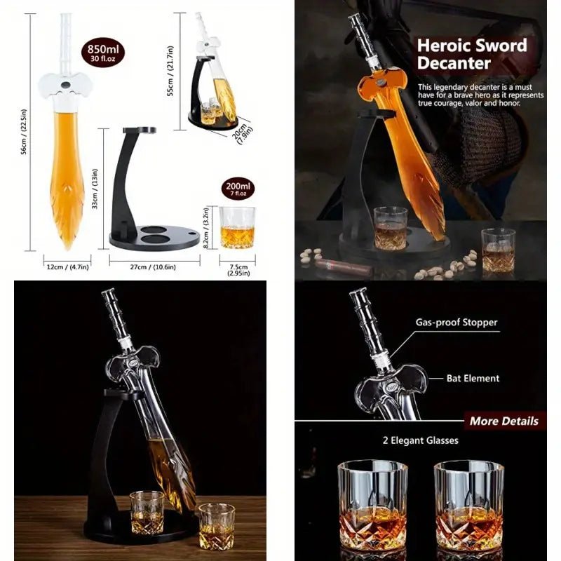 Legendary Sword Decanter Gift Set - Club Rehab