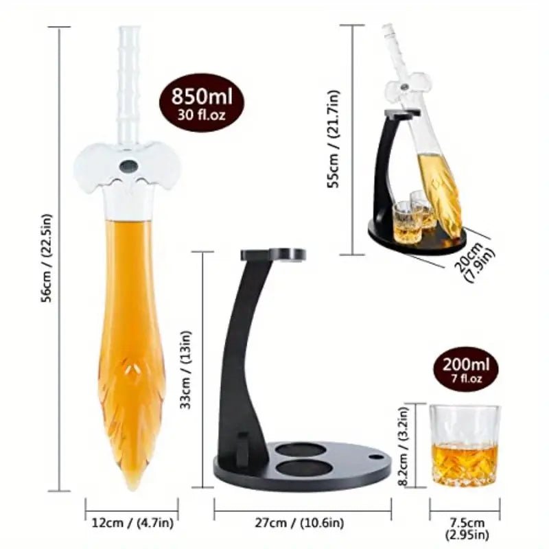 Legendary Sword Decanter Gift Set - Club Rehab