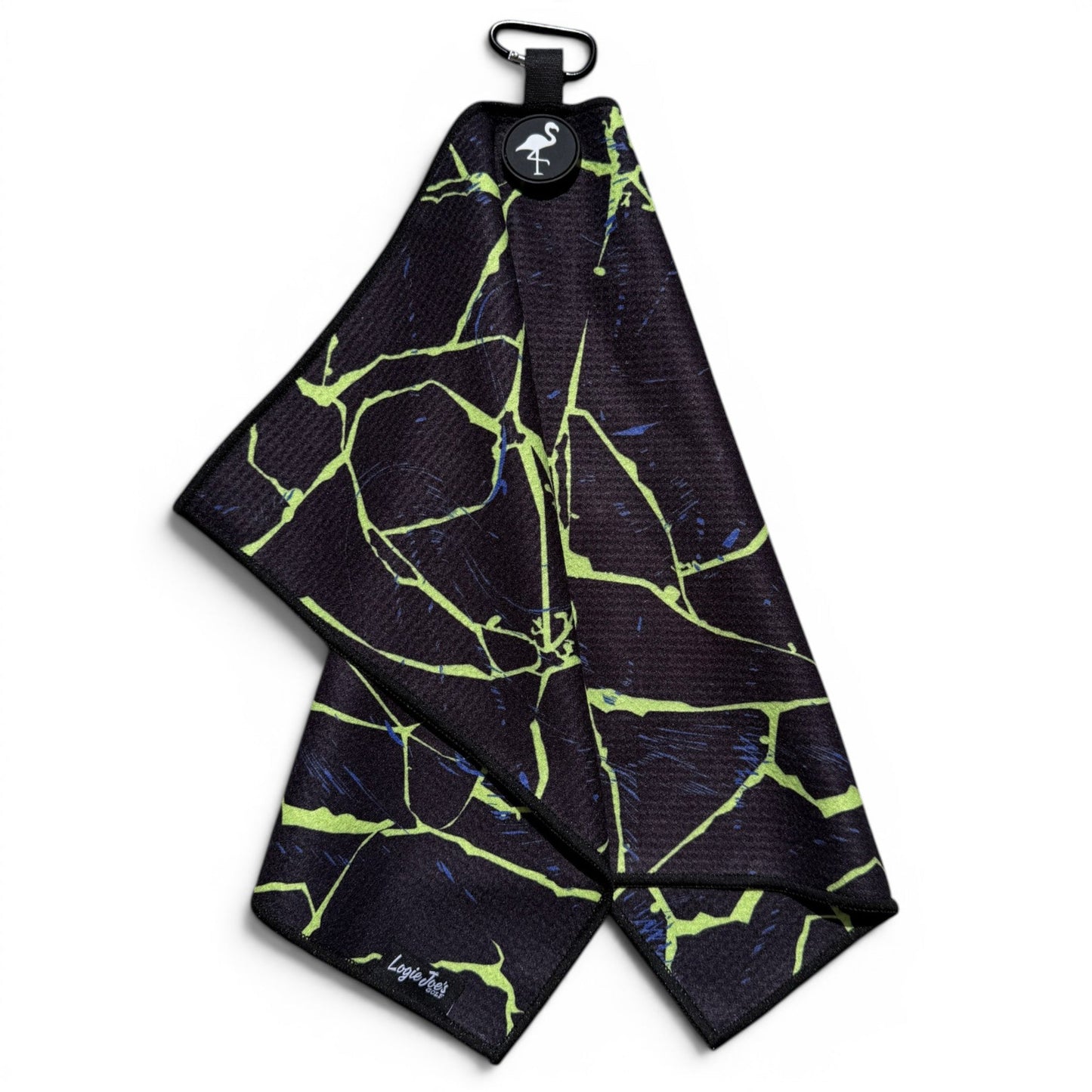 Lightning Strike Golf Towel | 24” x 16” Microfiber Towel | Magnetic Clip & Carabiner | Premium Golf Accessory - Club Rehab