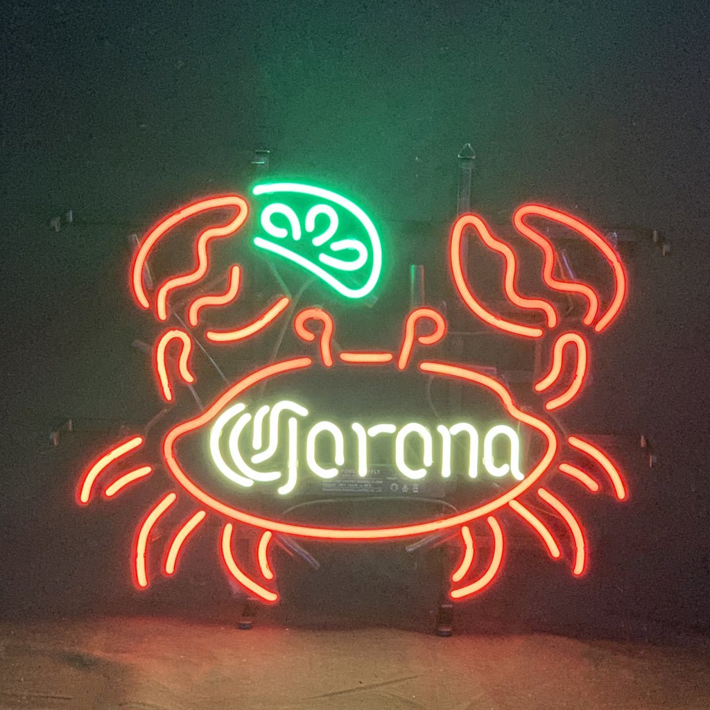 Lime Lemon Crab Corona Extra Neon Light Sign - Club Rehab