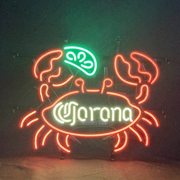 Lime Lemon Crab Corona Extra Neon Light Sign - Club Rehab