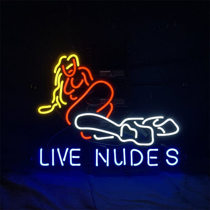 Live Nudes Girl Neon Signs Light - Club Rehab