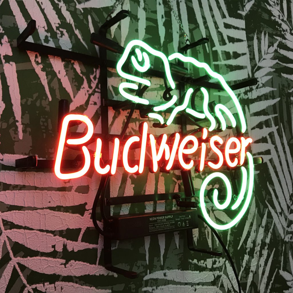 Lizard Budweiser Neon Light Sign - Club Rehab