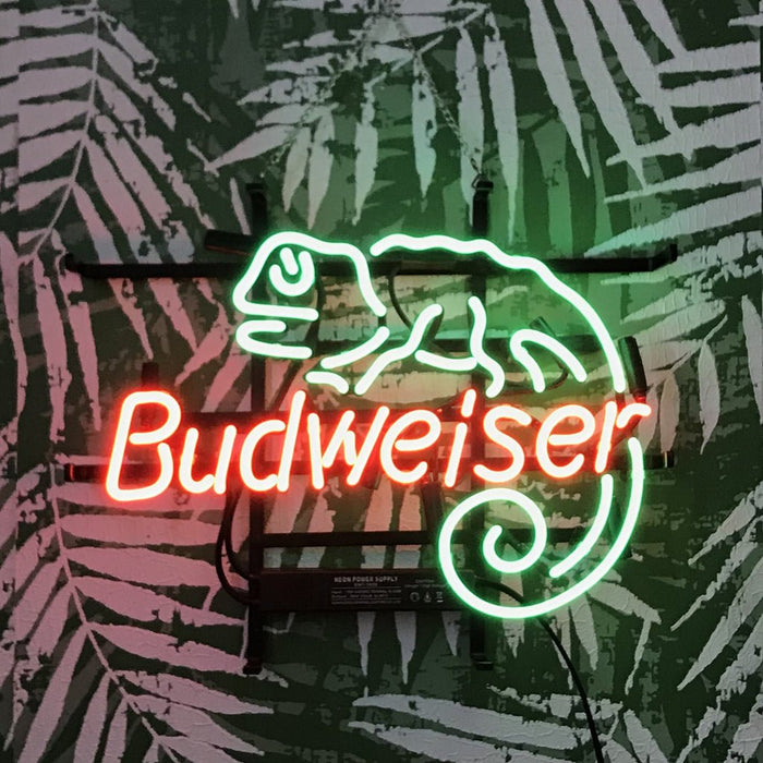 Lizard Budweiser Neon Light Sign - Club Rehab