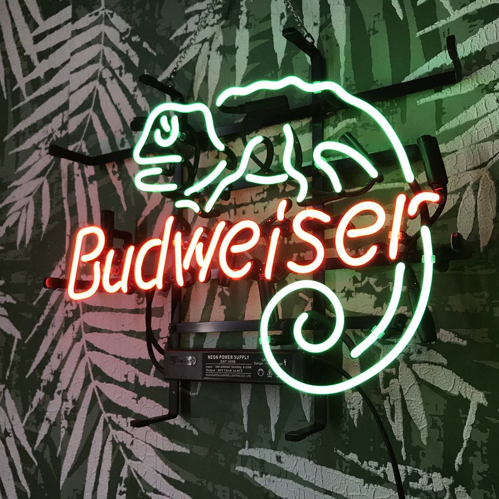 Lizard Budweiser Neon Light Sign - Club Rehab