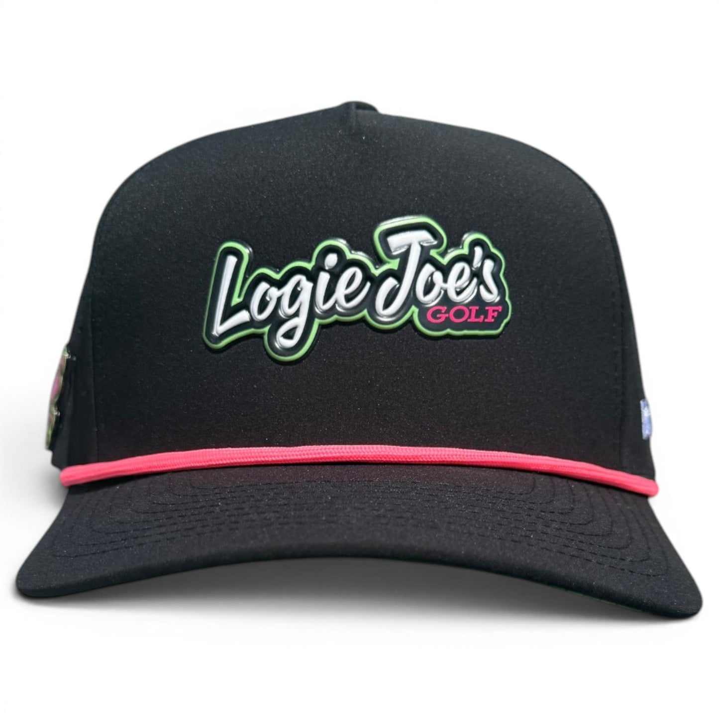 Logie Joe’s "Classic" Golf Hat | Snapback Cap | Built-in Magnetic Ball Marker Holder + Marker Included | Adjustable Script Logo - Club Rehab