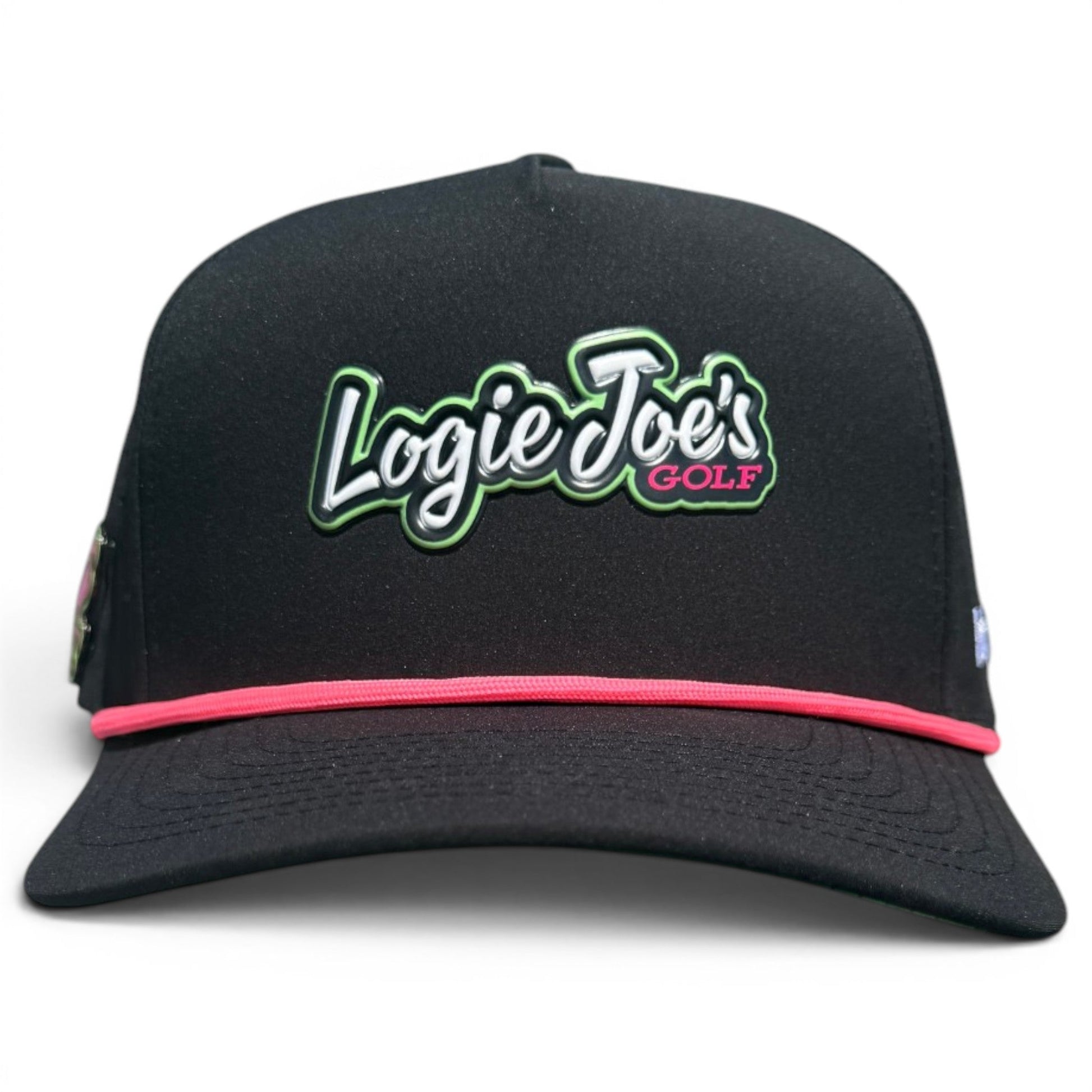 Logie Joe’s "Classic" Golf Hat | Snapback Cap | Built-in Magnetic Ball Marker Holder + Marker Included | Adjustable Script Logo - Club Rehab