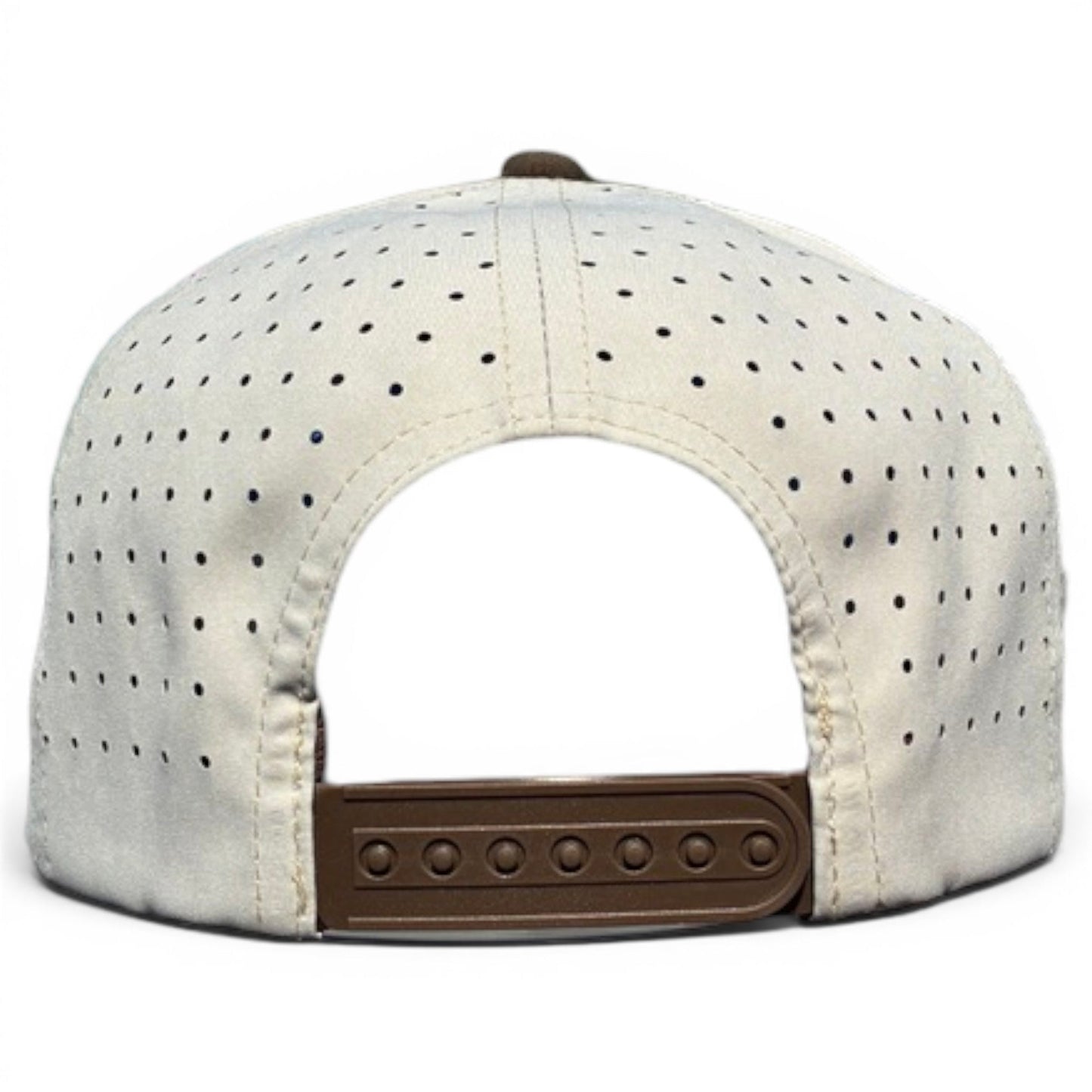Longhorn Golf Hat | Snapback Cap | Built - in Magnetic Ball Marker Holder + Marker Included | Adjustable Tan Bull Skull - Club Rehab