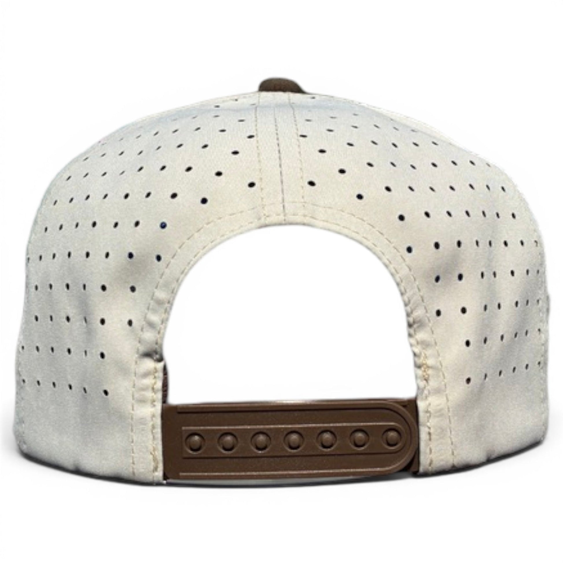 Longhorn Golf Hat | Snapback Cap | Built - in Magnetic Ball Marker Holder + Marker Included | Adjustable Tan Bull Skull - Club Rehab