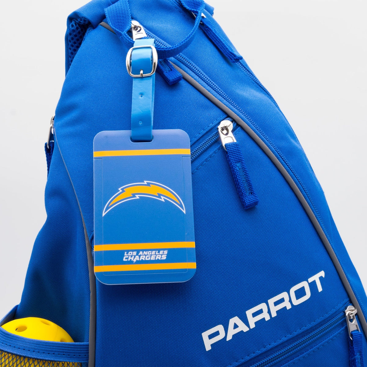 Los Angeles Chargers plastic golf bag tag by Team Golf, product photo 3