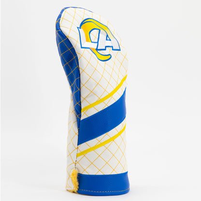 Los Angeles Chargers Quilted Headcovers – Bolt Up Collection - Fairway Stripe - Club Rehab