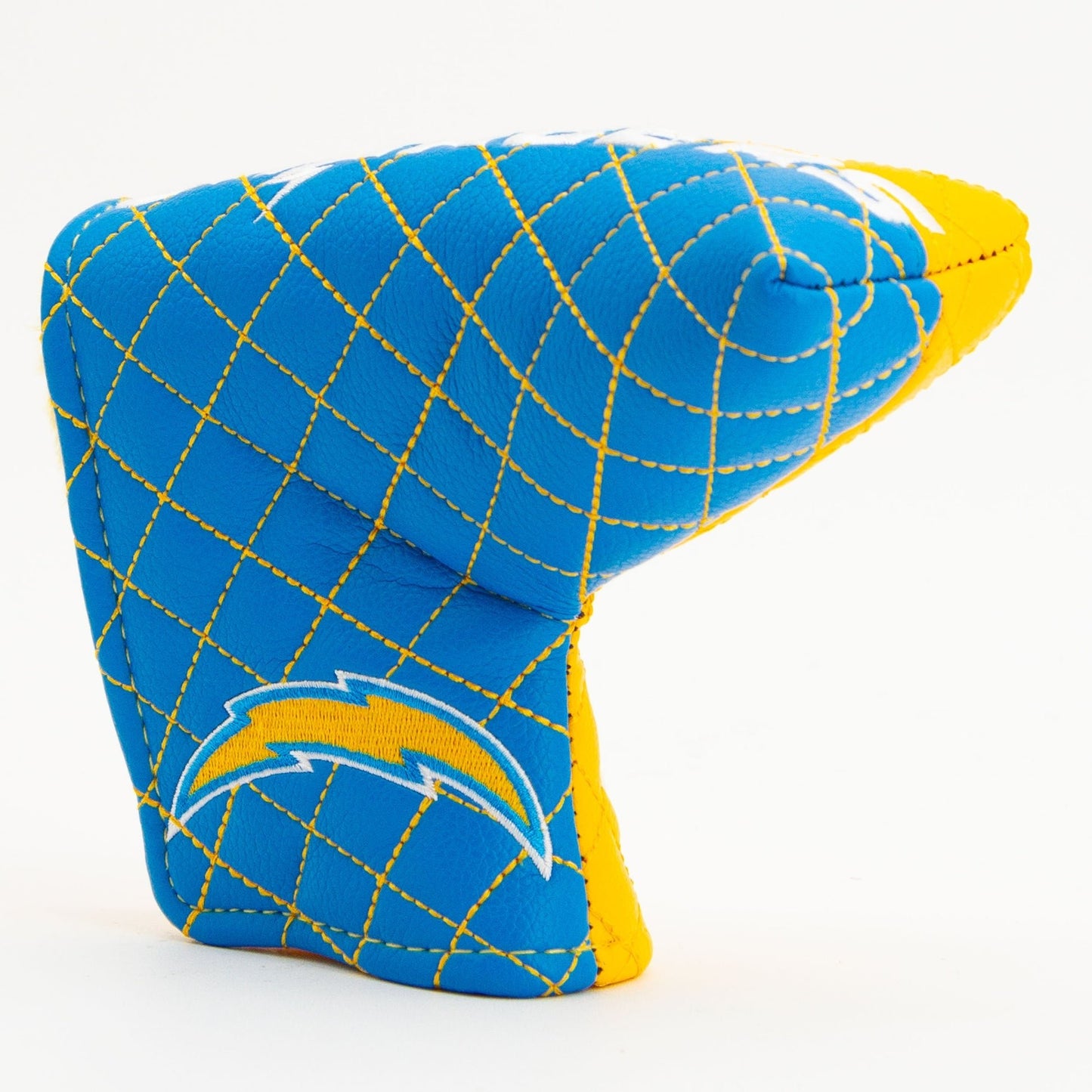 Los Angeles Chargers Quilted Headcovers – Bolt Up Collection - Blade Putter Split - Club Rehab