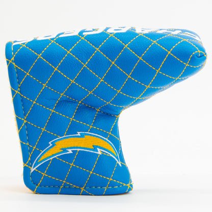 Los Angeles Chargers Quilted Headcovers – Bolt Up Collection - Blade Putter Solid - Club Rehab