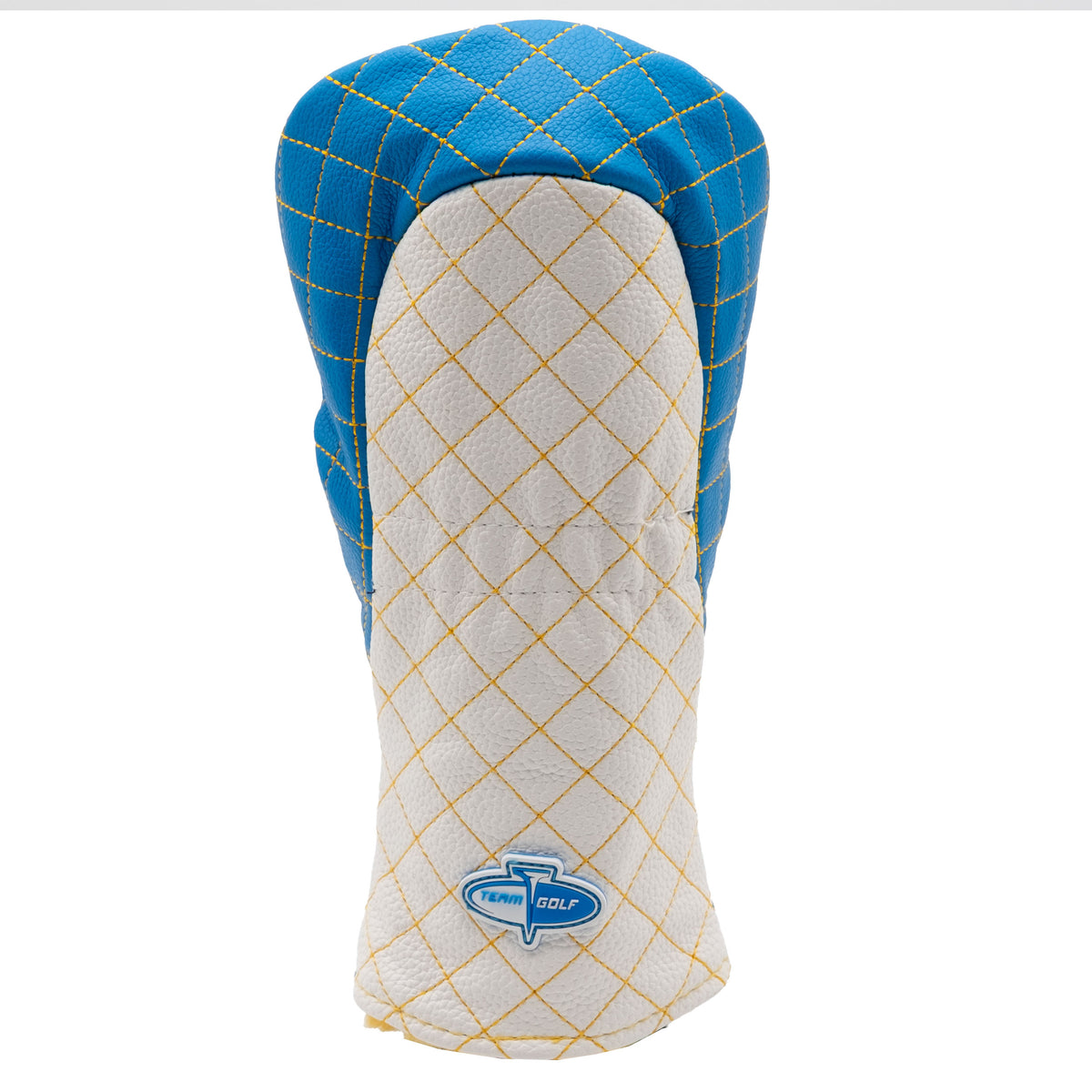 Los Angeles Chargers Striped Fairway quilted headcover, back view