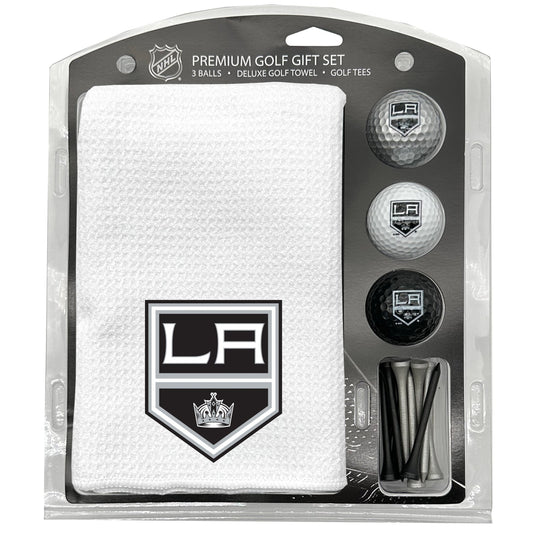 Los Angeles Kings White Microfiber Towel Golf Gift Set - Club Rehab