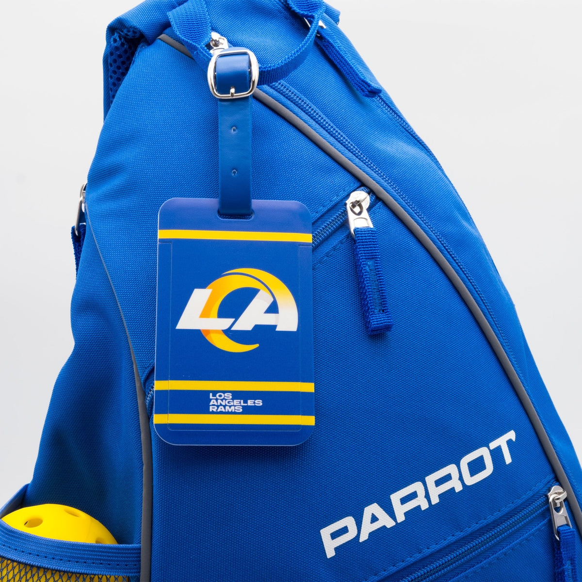 Los Angeles Rams plastic golf bag tag by Team Golf, product photo 3