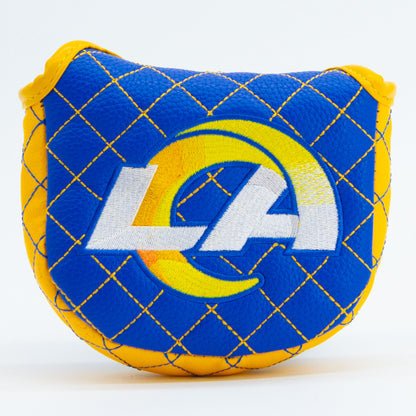 Los Angeles Rams Quilted Headcovers – Rams House Collection - Mallet Putter Solid - Club Rehab