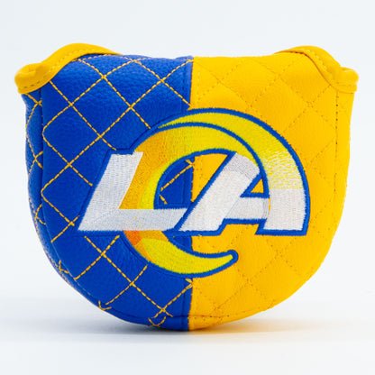 Los Angeles Rams Quilted Headcovers – Rams House Collection - Mallet Putter Split - Club Rehab
