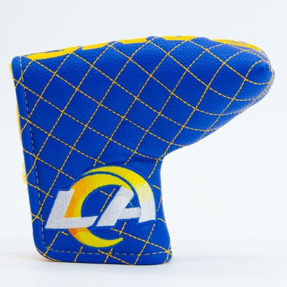 Los Angeles Rams Quilted Headcovers – Rams House Collection - Blade Putter Solid - Club Rehab