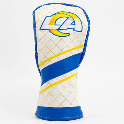 Los Angeles Rams Quilted Headcovers – Rams House Collection - Driver Stripe - Club Rehab