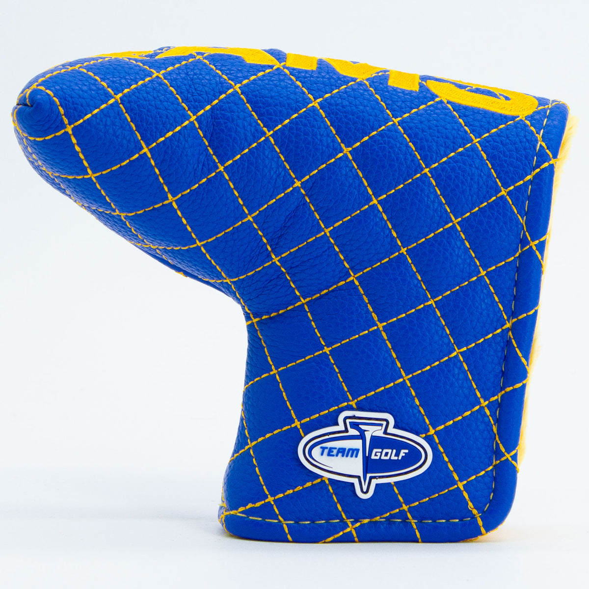 Los Angeles Rams Solid Blade Putter quilted headcover, back view