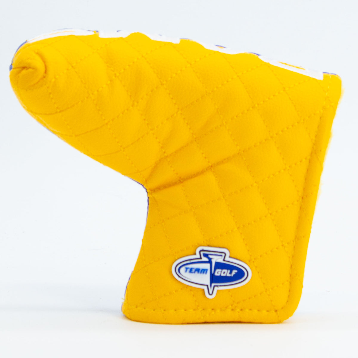 Los Angeles Rams Split Blade Putter quilted headcover, back view