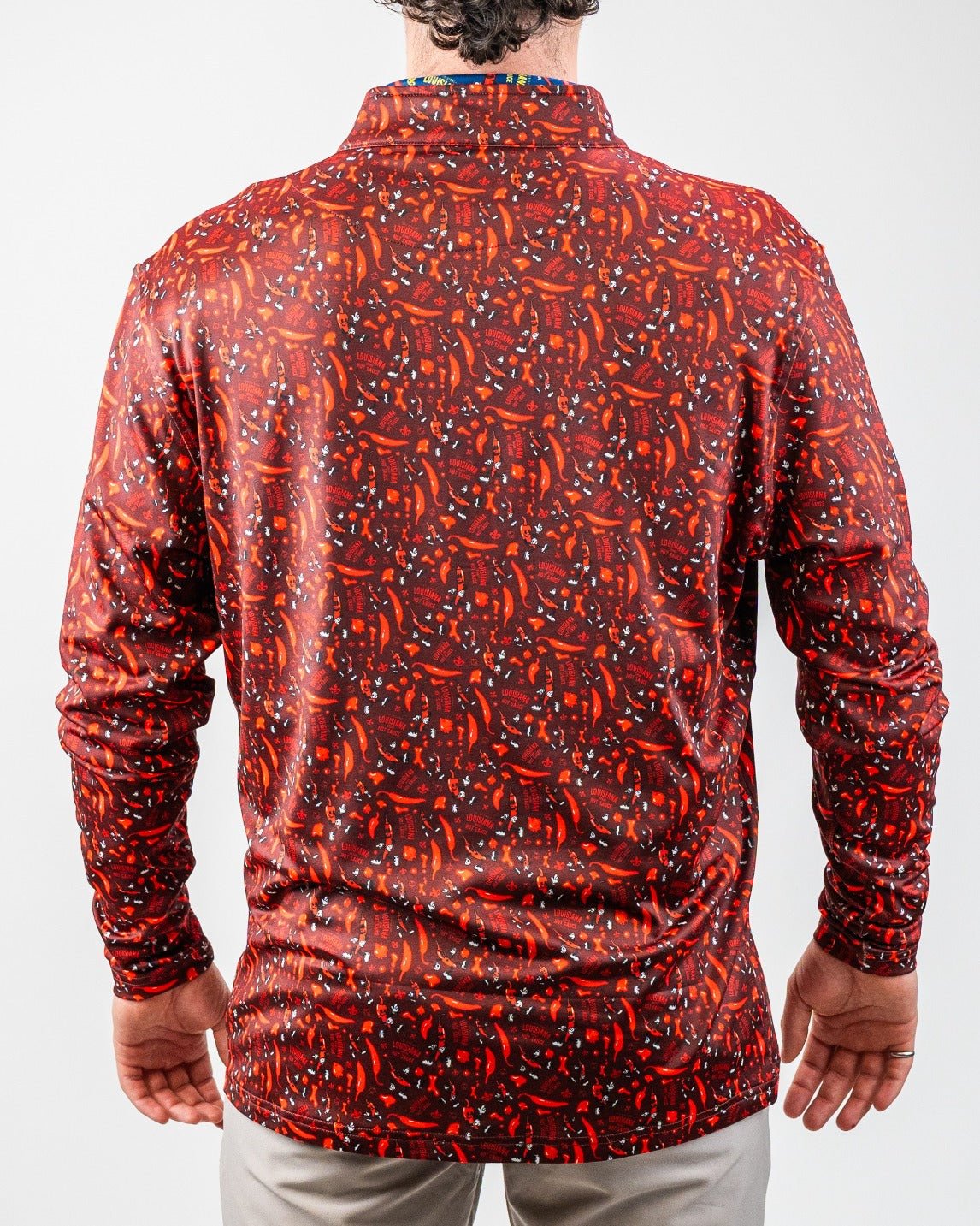 Louisiana Hot Sauce - Dancing Peppers Performance Pullover - S - Club Rehab