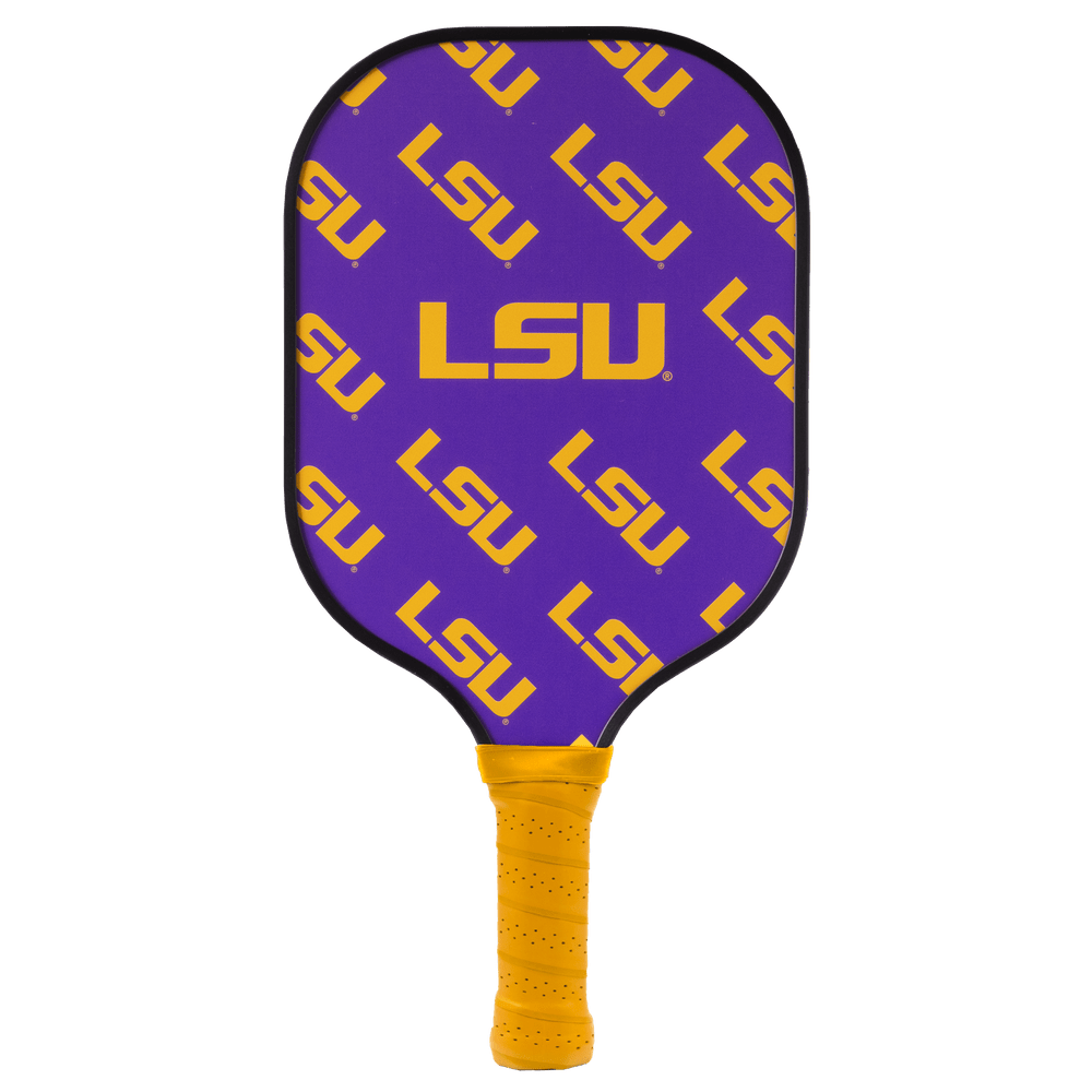 LSU Tigers Pickleball Paddle | Carbon Fiber Face | 12mm Core - Club Rehab
