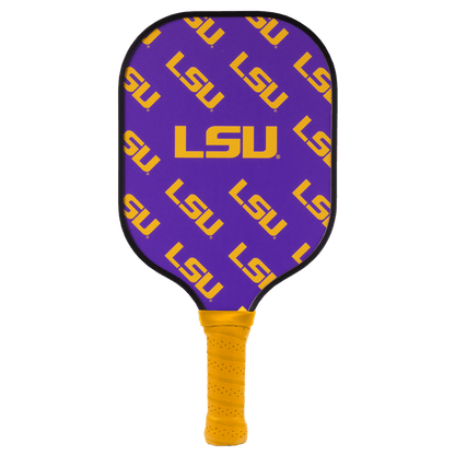 LSU Tigers Pickleball Paddle | Carbon Fiber Face | 12mm Core - Club Rehab