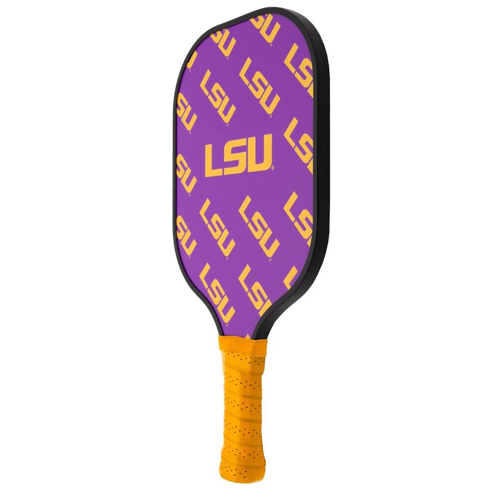 LSU Tigers Pickleball Paddle | Carbon Fiber Face | 12mm Core - Club Rehab