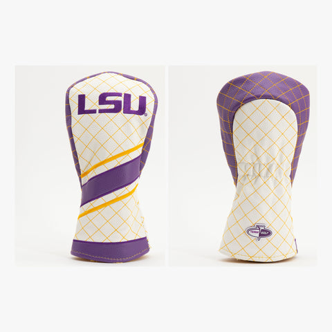 LSU Tigers Gestepptes Fairway-Holz-Headcover im Streifendesign
